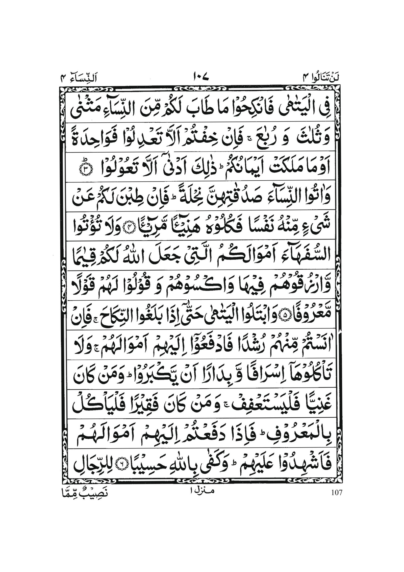 Surah An-Nisa in Quran 0106