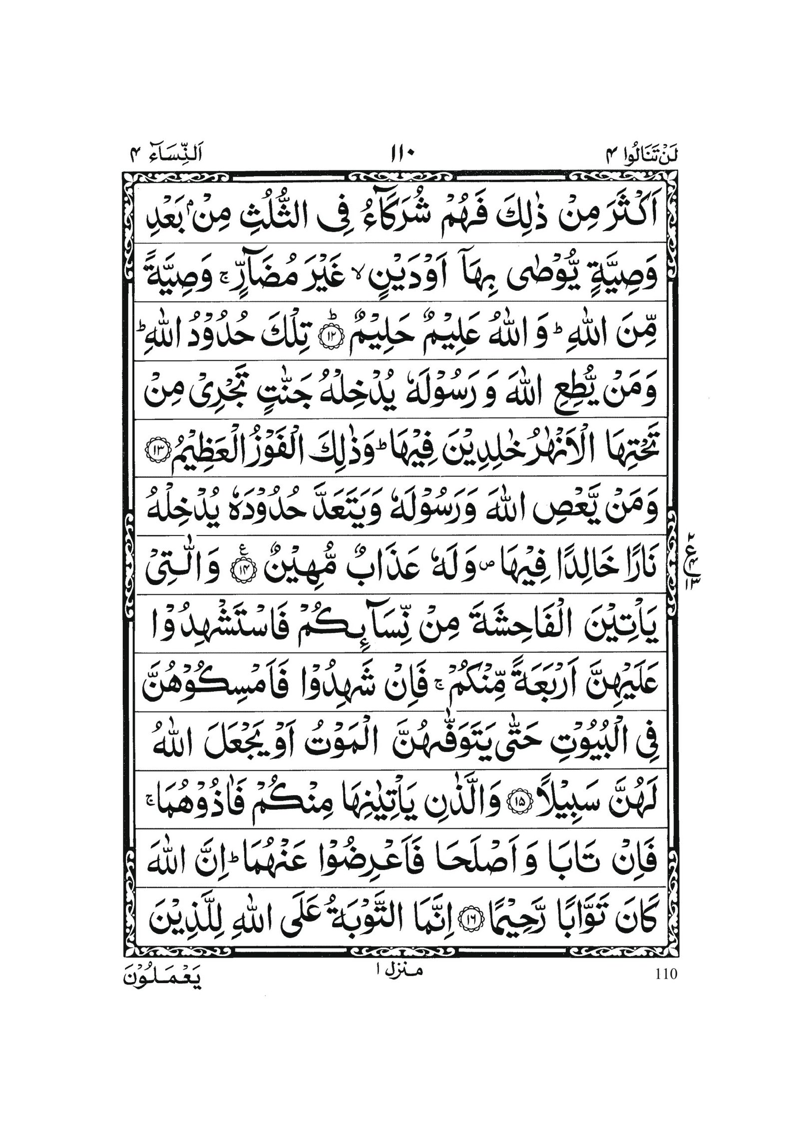 Surah An-Nisa in Quran 0109