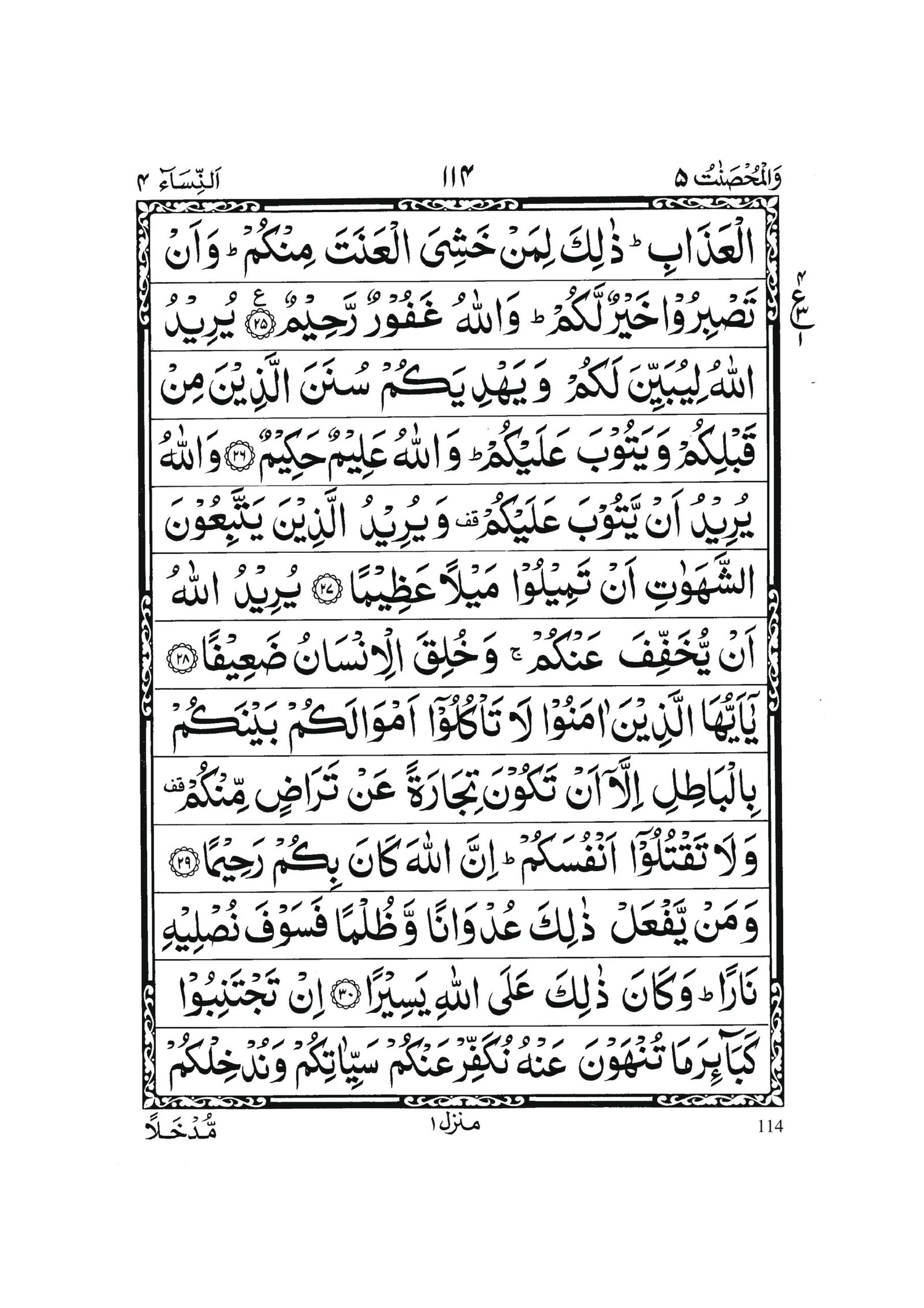 Surah An-Nisa in Quran 0113