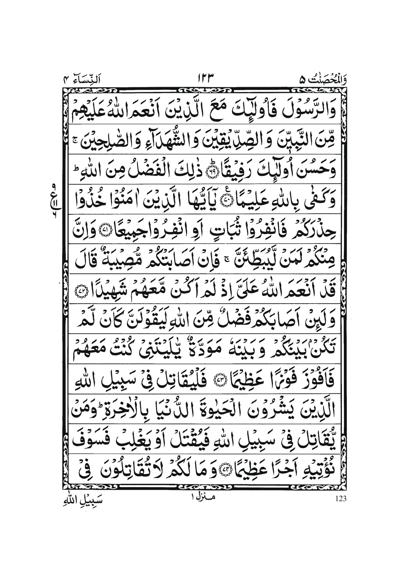 Surah An-Nisa in Quran 0122