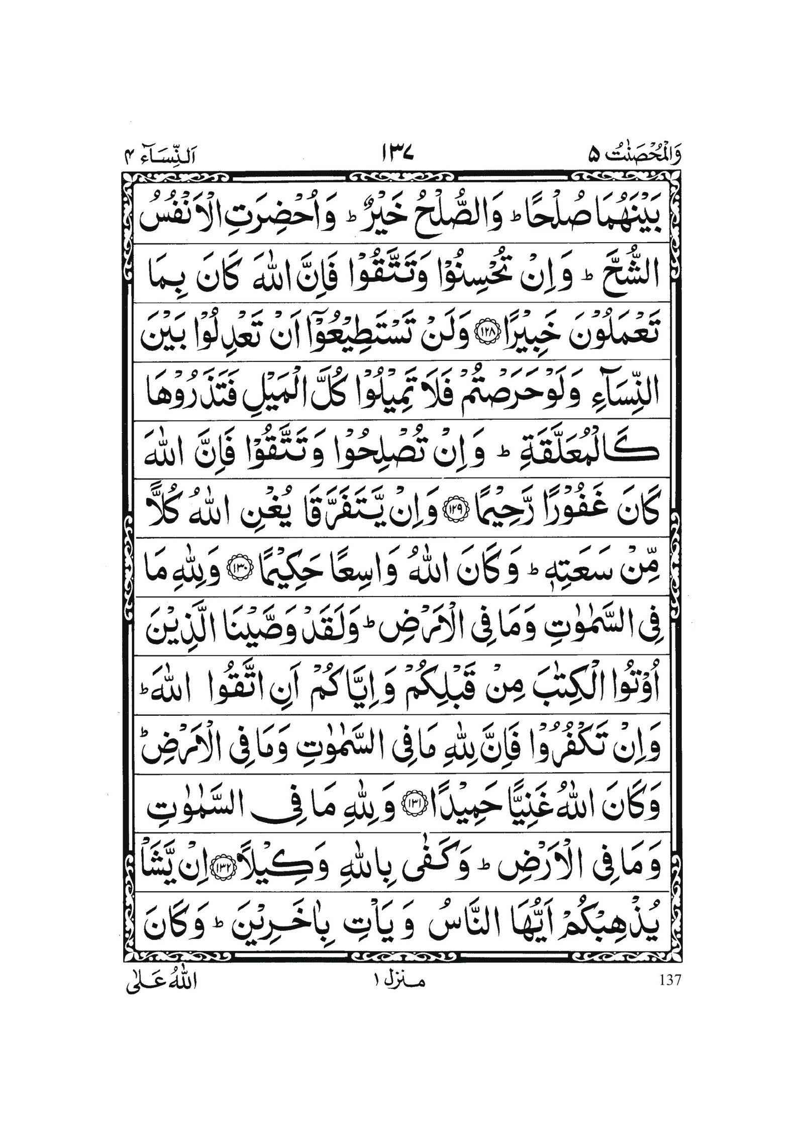 Surah An-Nisa in Quran 0136