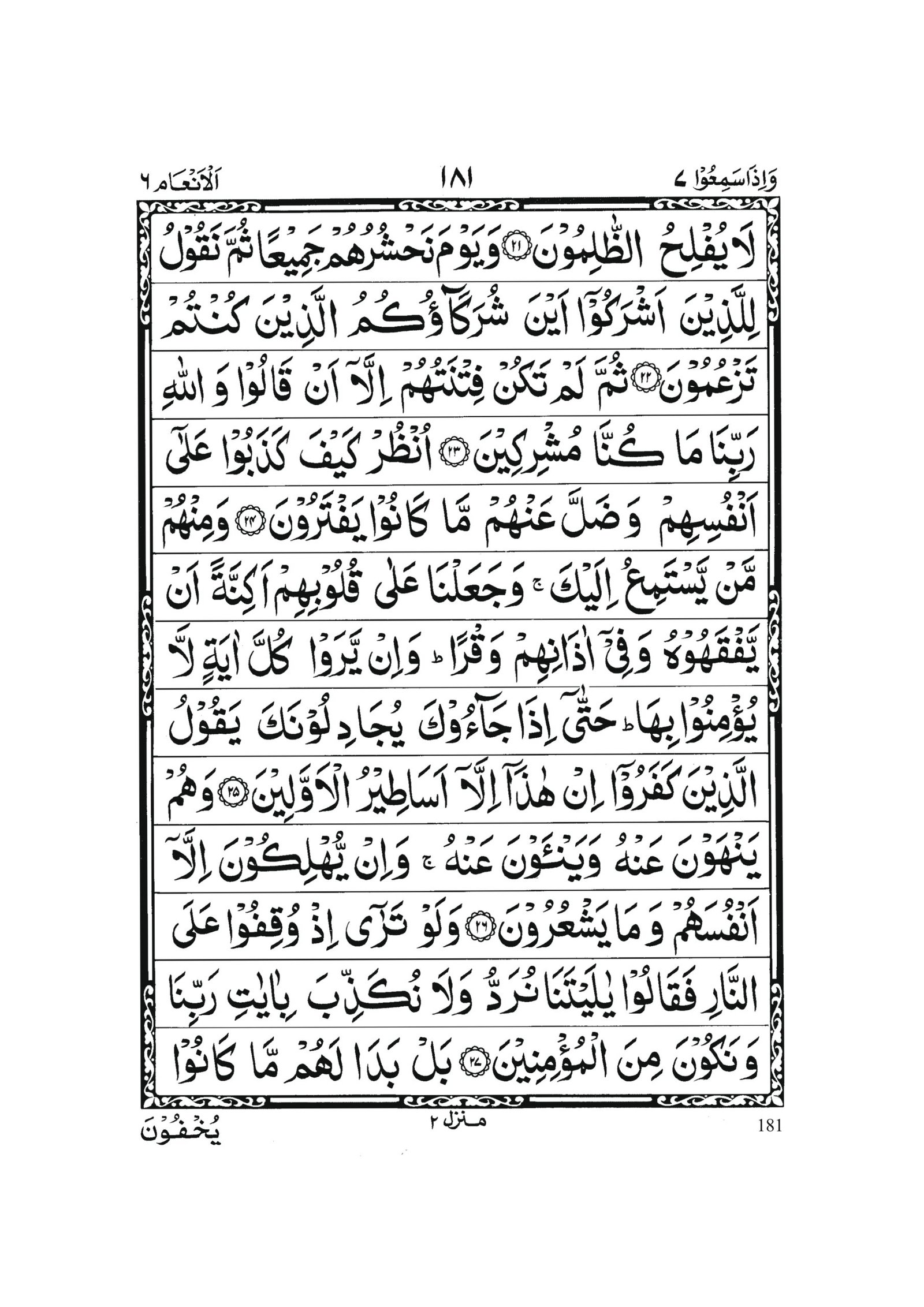 Surah Al Anam in Quran 0180 