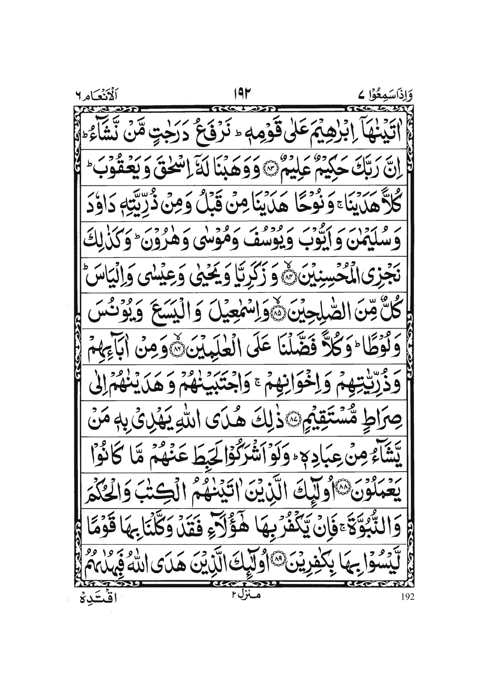 Surah Al Anam in Quran 0191 