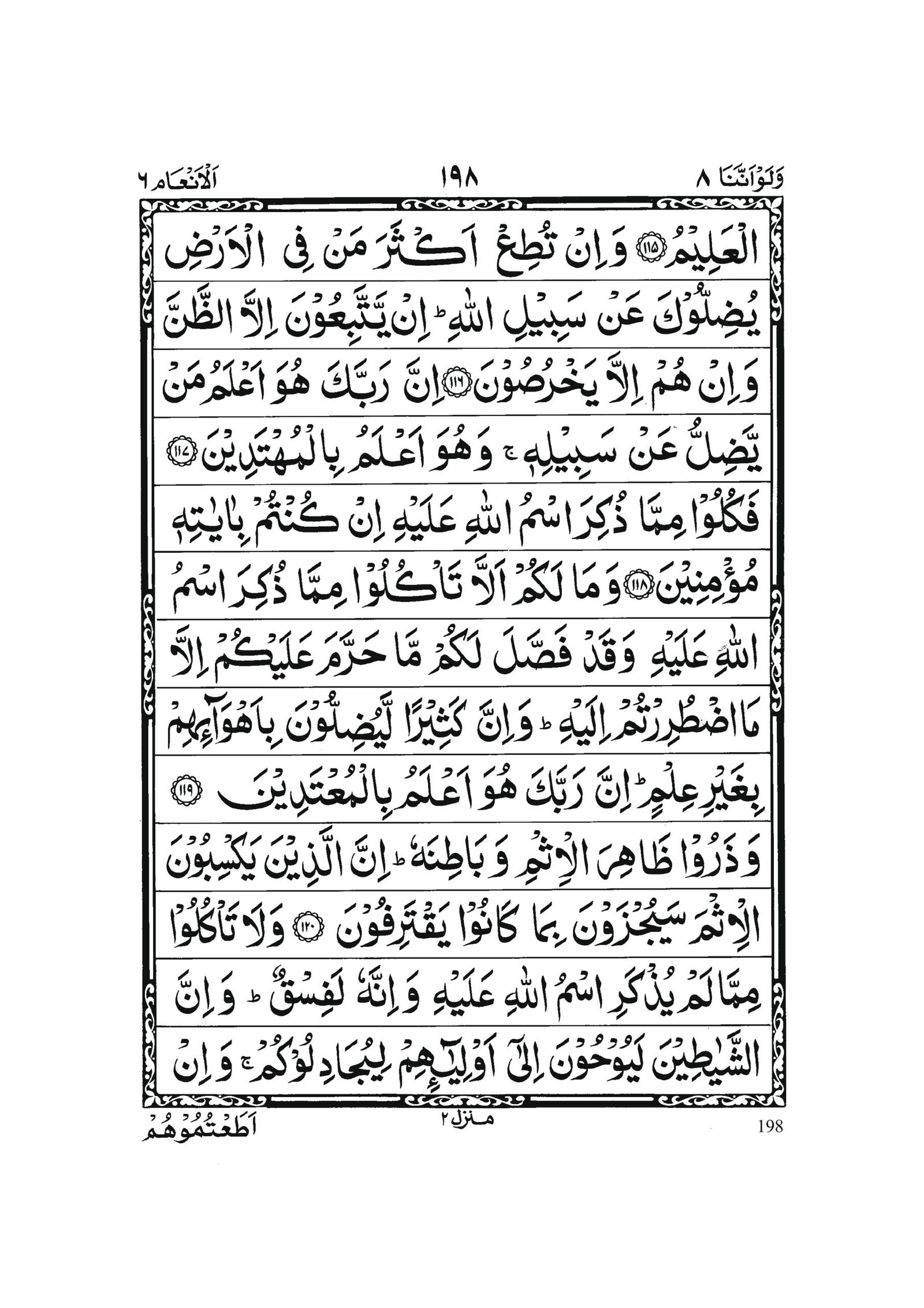 Surah Al Anam in Quran 0197 