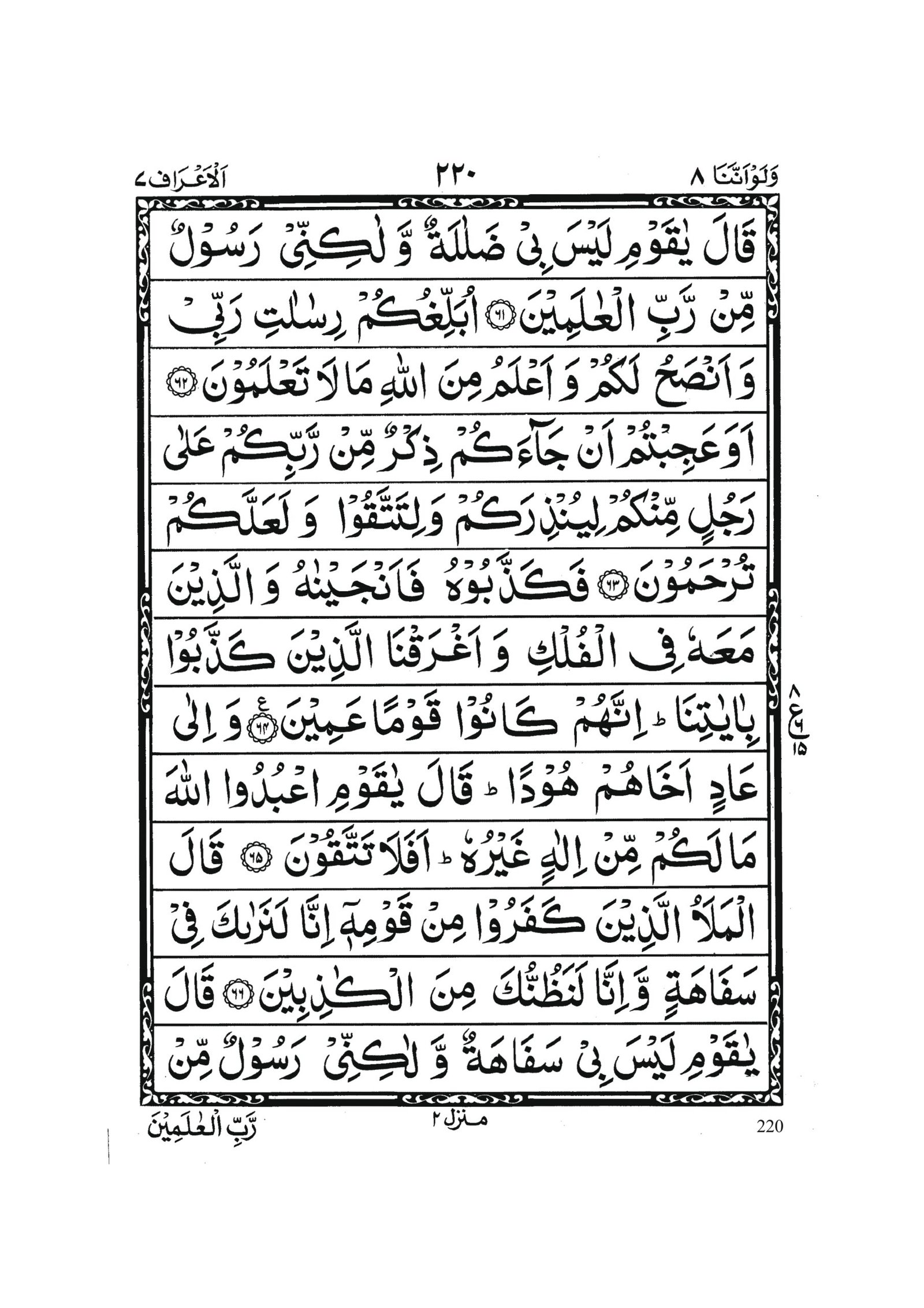 Surah Al Araf in Quran 0219 