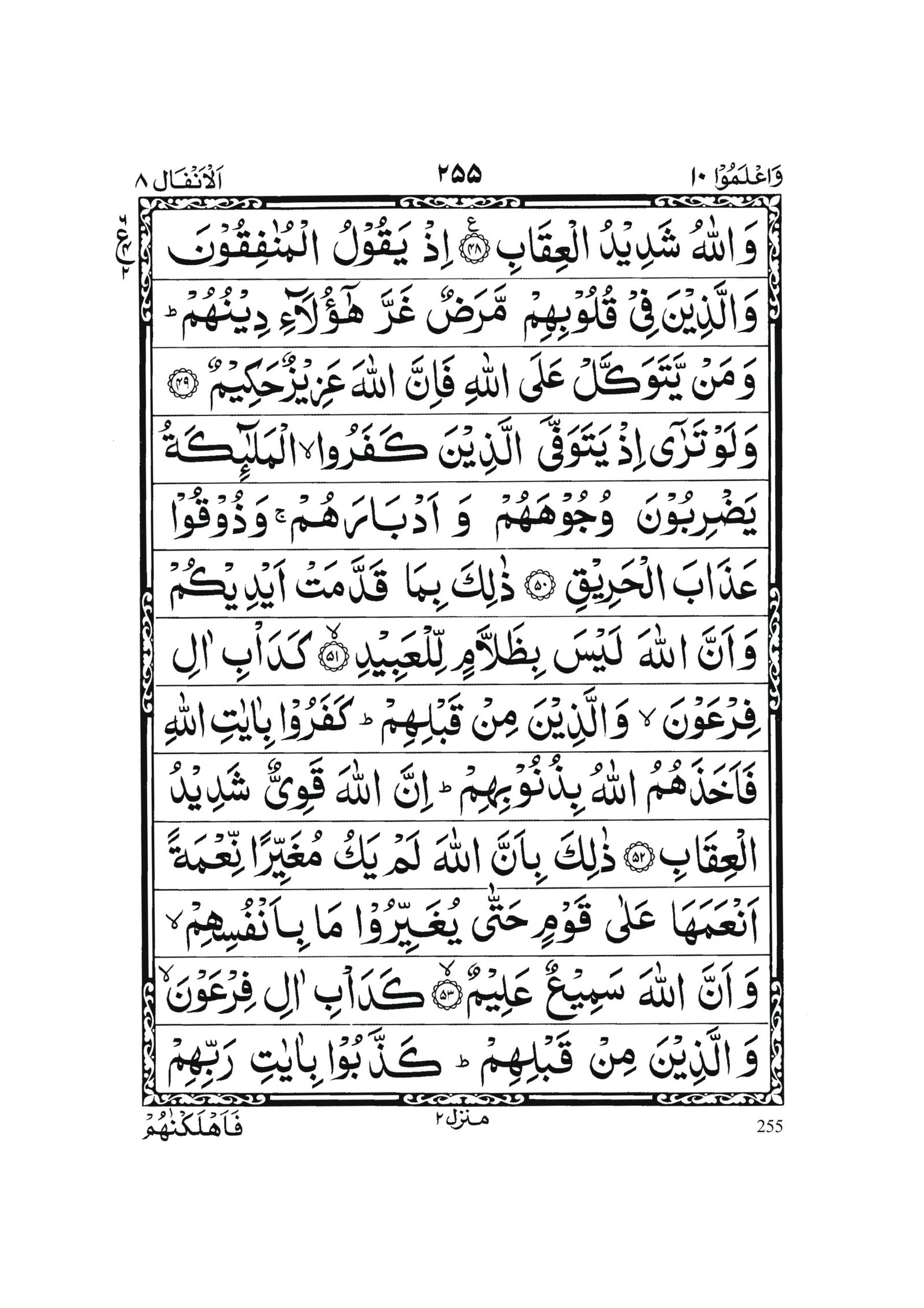 Surah Al Anfal in Quran 0254 